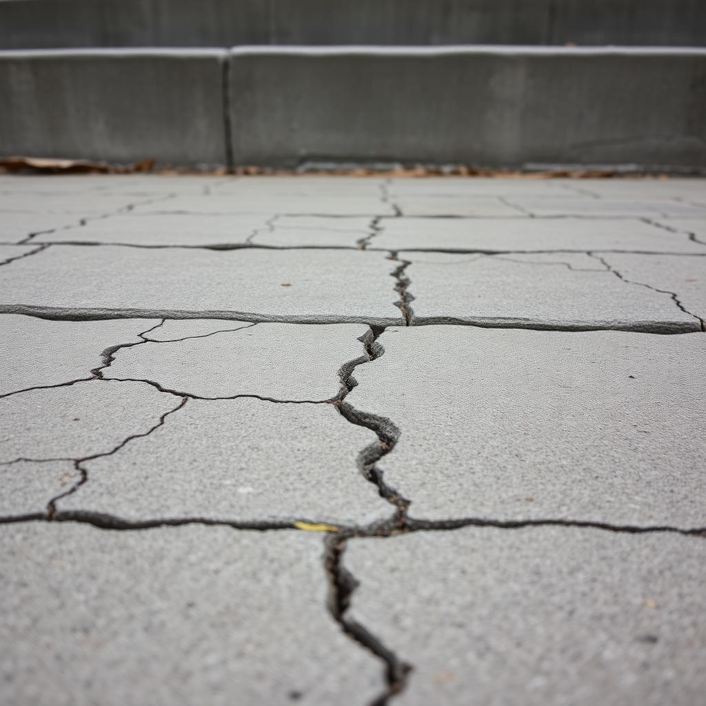 Cracked, sunken, or aging concrete